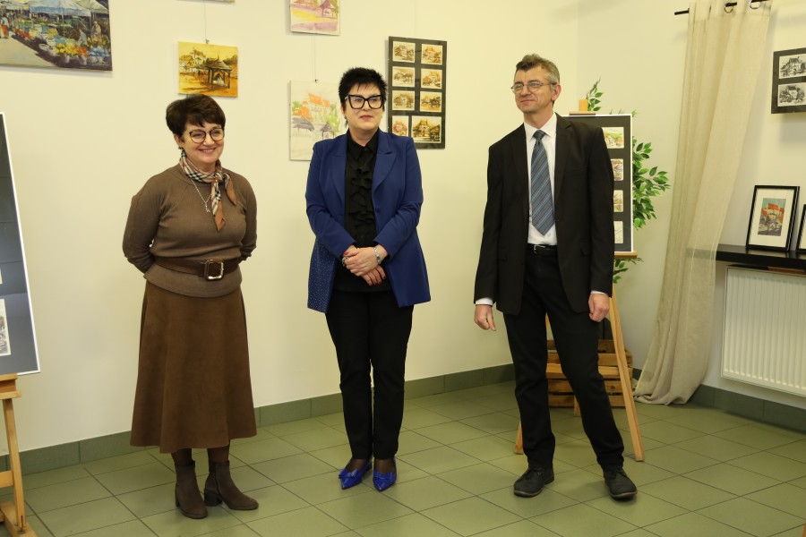 Wernisaż wystawy akwareli Mariusza Gosławskiego pt. 